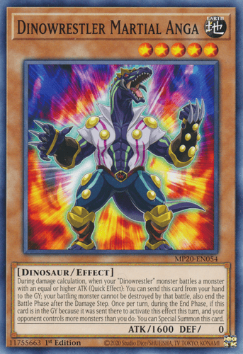 Dinowrestler Martial Anga - MP20-EN054 Common 1st Edition