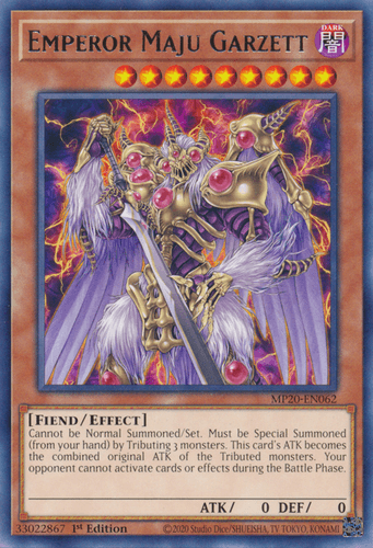 Emperor Maju Garzett - MP20-EN062 Rare 1st Edition