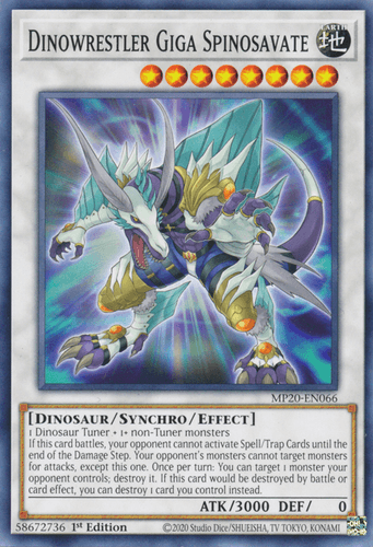 Dinowrestler Giga Spinosavate - MP20-EN066 Common 1st Edition