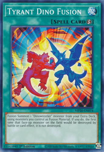 Tyrant Dino Fusion - MP20-EN074 Common 1st Edition