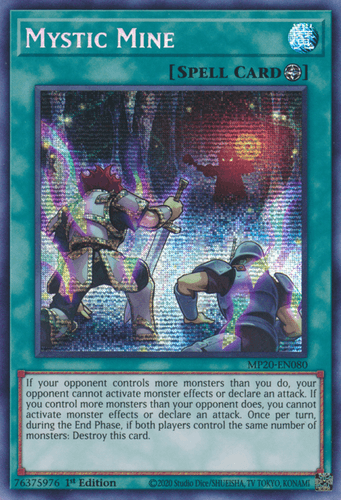 Mystic Mine - MP20-EN080 Prismatic Secret Rare 1st Edition