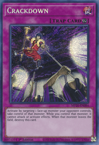 Crackdown - MP20-EN084 Prismatic Secret Rare 1st Edition