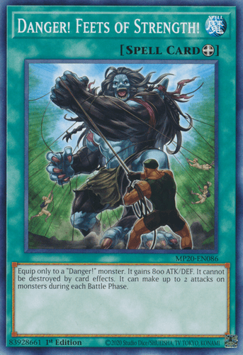 Danger! Feets of Strength! - MP20-EN086 Common 1st Edition