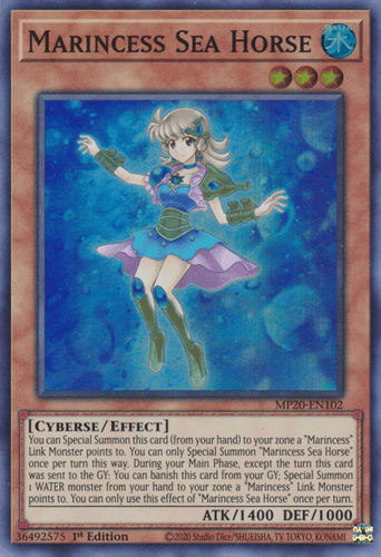 Marincess Sea Horse - MP20-EN102 Super Rare 1st Edition