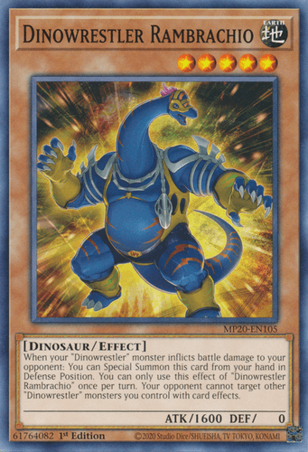 Dinowrestler Rambrachio - MP20-EN105 Common 1st Edition