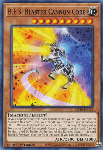 B.E.S. Blaster Cannon Core - MP20-EN111 Common 1st Edition