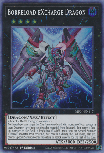 Borreload eXcharge Dragon - MP20-EN117 Super Rare 1st Edition