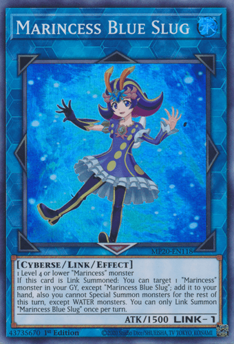 Marincess Blue Slug - MP20-EN118 Super Rare 1st Edition