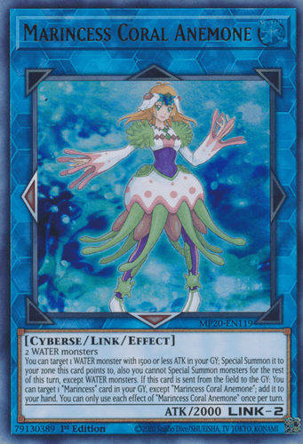 Marincess Coral Anemone - MP20-EN119 Ultra Rare 1st Edition