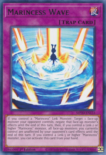 Marincess Wave - MP20-EN133 Rare 1st Edition