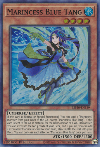 Marincess Blue Tang - MP20-EN149 Super Rare 1st Edition