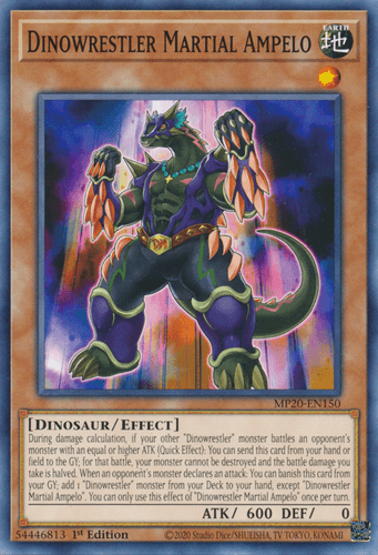 Dinowrestler Martial Ampelo - MP20-EN150 Common 1st Edition