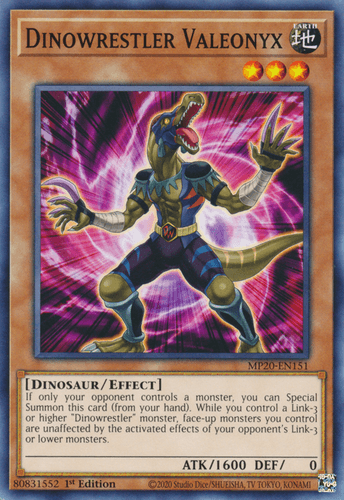 Dinowrestler Valeonyx - MP20-EN151 Common 1st Edition