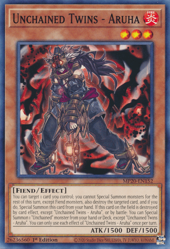 Unchained Twins - Aruha - MP20-EN152 Common 1st Edition