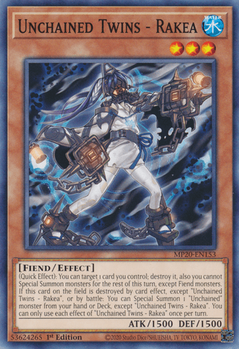 Unchained Twins - Rakea - MP20-EN153 Common 1st Edition