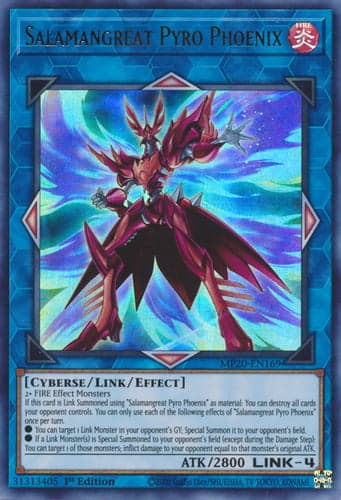 Salamangreat Pyro Phoenix - MP20-EN169 Ultra Rare 1st Edition