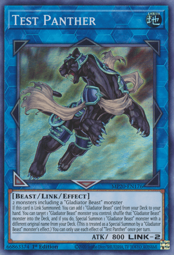 Test Panther - MP20-EN176 Super Rare 1st Edition