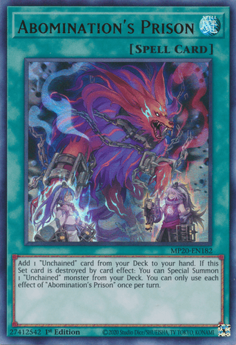 Abomination's Prison - MP20-EN182 Ultra Rare 1st Edition