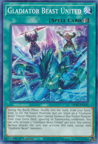 Gladiator Beast United - MP20-EN185 Common 1st Edition