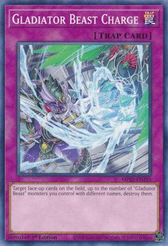 Gladiator Beast Charge - MP20-EN193 Common 1st Edition