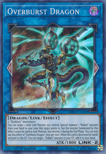 Overburst Dragon - MP20-EN200 Super Rare 1st Edition