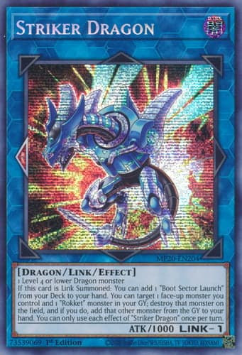 Striker Dragon - MP20-EN204 Prismatic Secret Rare 1st Edition