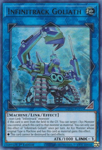 Infinitrack Goliath - MP20-EN215 Ultra Rare 1st Edition
