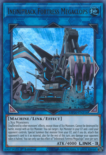 Infinitrack Fortress Megaclops - MP20-EN216 Ultra Rare 1st Edition