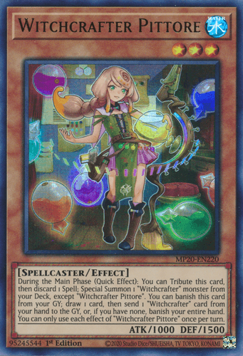 Witchcrafter Pittore - MP20-EN220 Ultra Rare 1st Edition