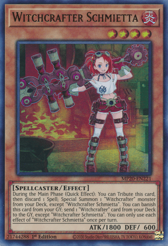 Witchcrafter Schmietta - MP20-EN221 Ultra Rare 1st Edition