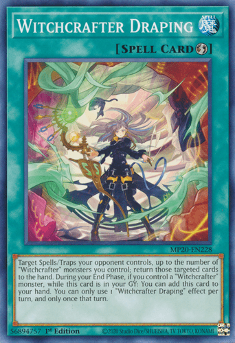 Witchcrafter Draping - MP20-EN228 Common 1st Edition