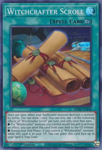Witchcrafter Scroll - MP20-EN230 Super Rare 1st Edition