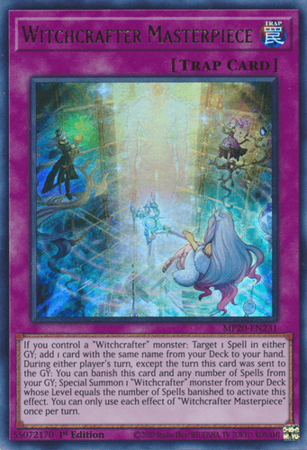 Witchcrafter Masterpiece - MP20-EN231 Ultra Rare 1st Edition