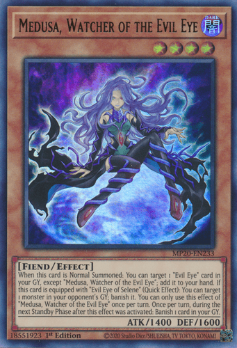 Medusa, Watcher of the Evil Eye - MP20-EN233 Ultra Rare 1st Edition