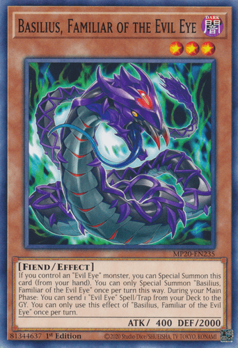 Basilius, Familiar of the Evil Eye - MP20-EN235 Common 1st Edition
