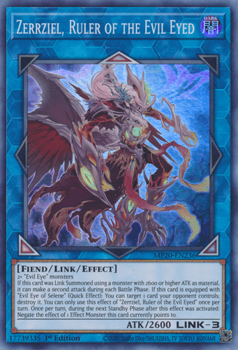 Zerrziel, Ruler of the Evil Eyed - MP20-EN236 Super Rare 1st Edition