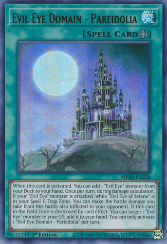 Evil Eye Domain - Pareidolia - MP20-EN238 Ultra Rare 1st Edition