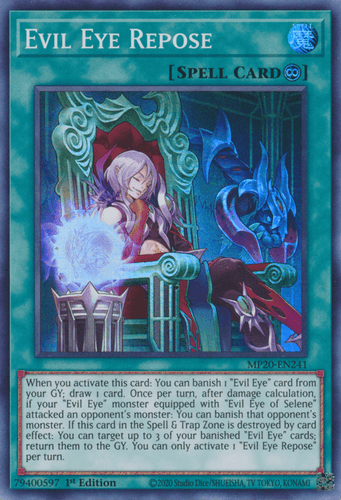 Evil Eye Repose - MP20-EN241 Super Rare 1st Edition