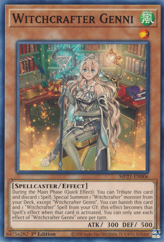 Witchcrafter Genni - MP21-EN006 Common 1st Edition