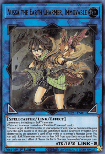Aussa the Earth Charmer, Immovable - MP21-EN019 Ultra Rare 1st Edition
