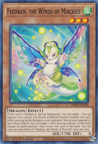 Feedran, the Winds of Mischief - MP21-EN034 Common 1st Edition