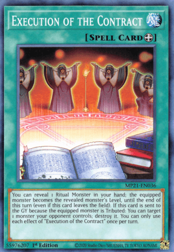 Execution of the Contract - MP21-EN036 Common 1st Edition
