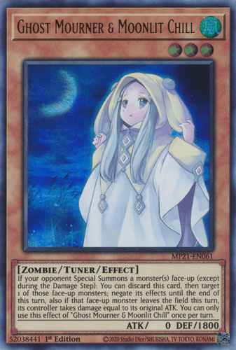 Ghost Mourner & Moonlit Chill - MP21-EN061 Ultra Rare 1st Edition