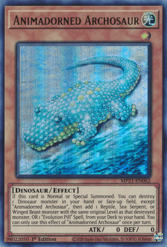 Animadorned Archosaur - MP21-EN062 Ultra Rare 1st Edition