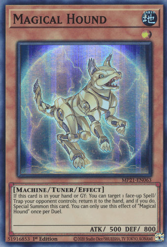 Magical Hound - MP21-EN063 Super Rare 1st Edition