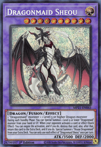 Dragonmaid Sheou - MP21-EN065 Prismatic Secret Rare 1st Edition