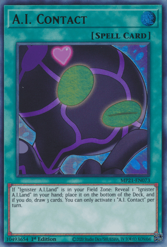 A.I. Contact - MP21-EN073 Ultra Rare 1st Edition