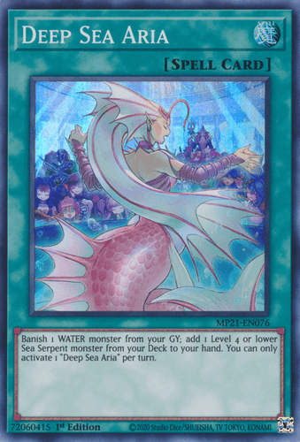 Deep Sea Aria - MP21-EN076 Super Rare 1st Edition