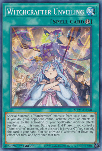 Witchcrafter Unveiling - MP21-EN080 Common 1st Edition