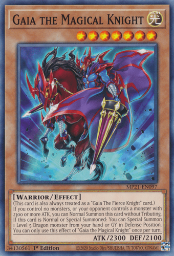 Gaia the Magical Knight - MP21-EN097 Common 1st Edition